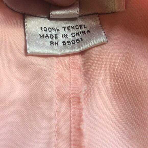 Bloomingdale's Pink Two Piece Shacket High Rise Crop Wide Leg Pant Set Size 14 - Picture 6 of 10